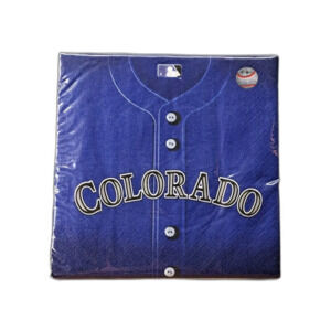 Colorado Rockies MLB Amscan 36 count 2-Ply 12” x 12” Party Napkins Case Of 48